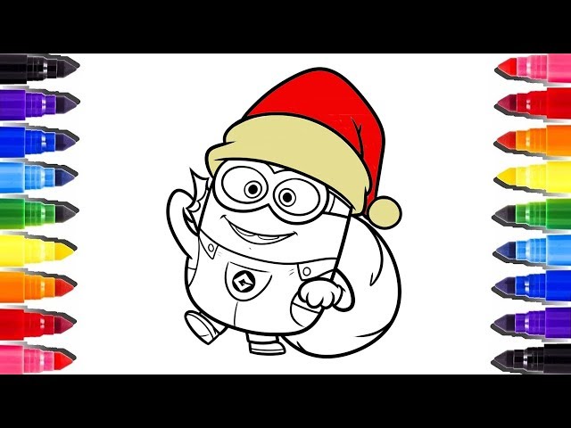 Despicable me coloring page coloriage minions video for kids