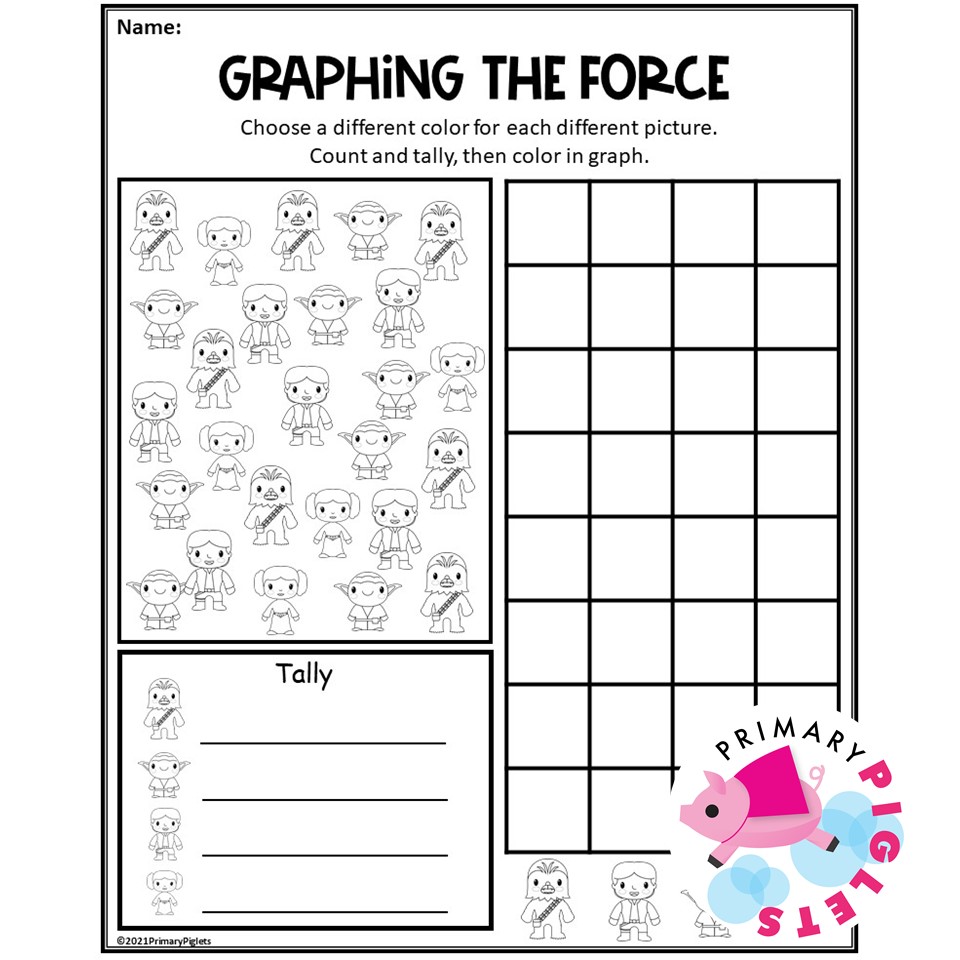 Star wars graphing worksheets made by teachers