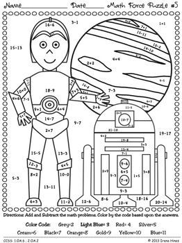 Star wars math worksheets printable star wars classroom math math coloring
