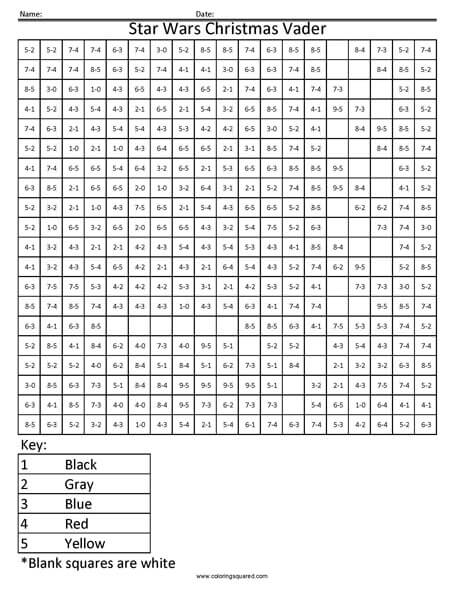 Star wars christmas vader subtraction