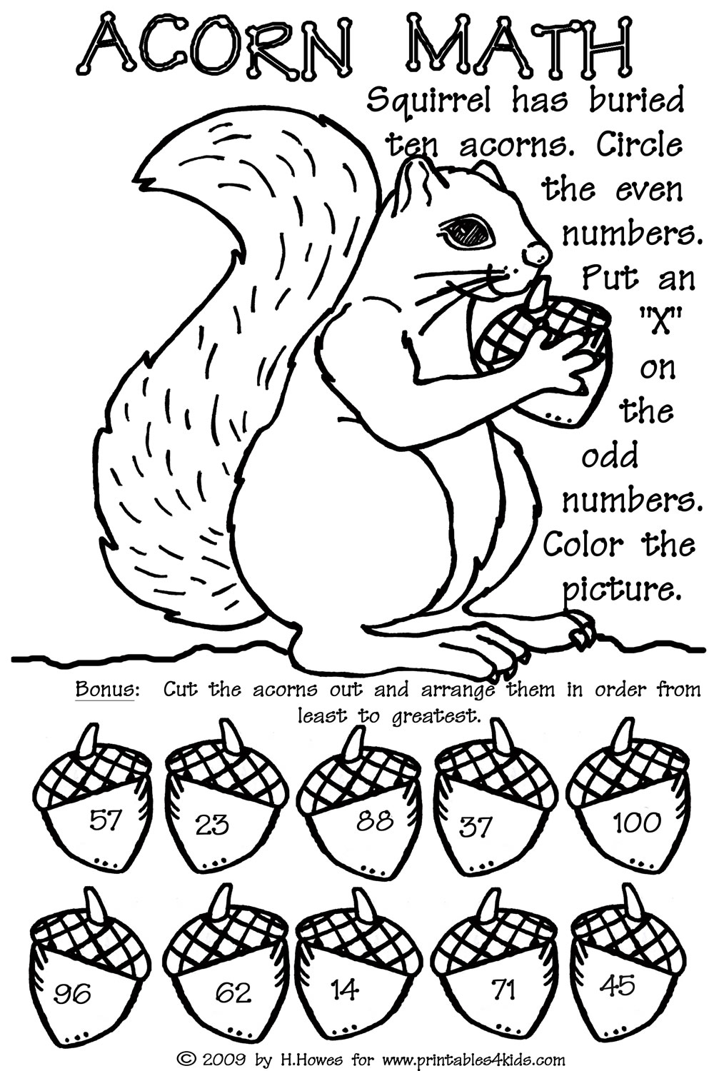 Odd and even double digit fall math worksheet â printables for kids â free word search puzzles coloring pages and other activities