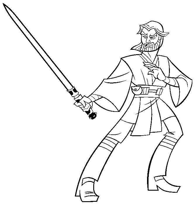 Coloring page clone wars