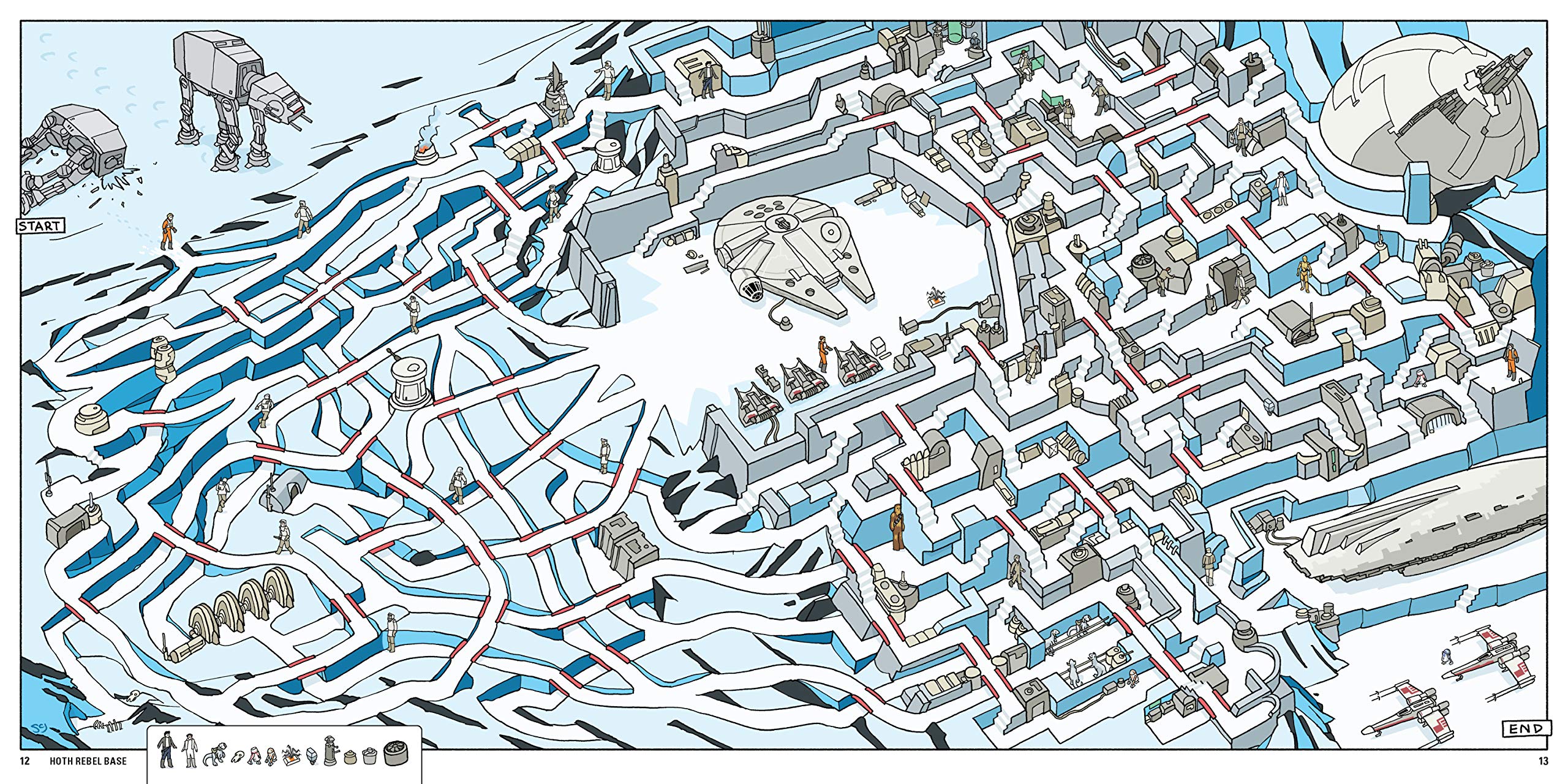Star wars mazes papercut
