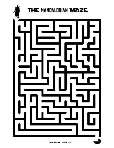 The mandalorian maze â free printable