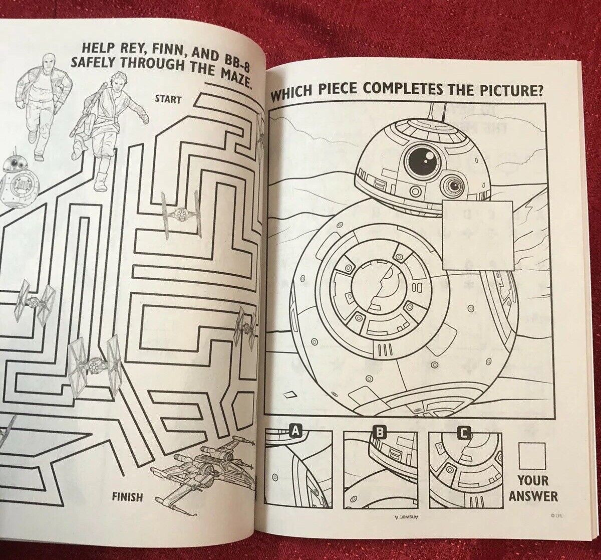 Lot of disney star wars coloring activity books