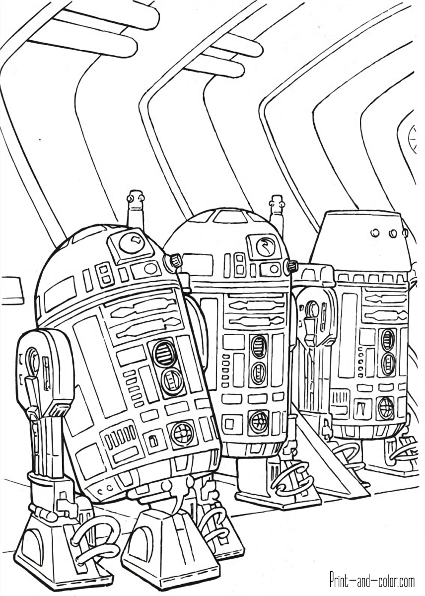 Star wars coloring pages print and color
