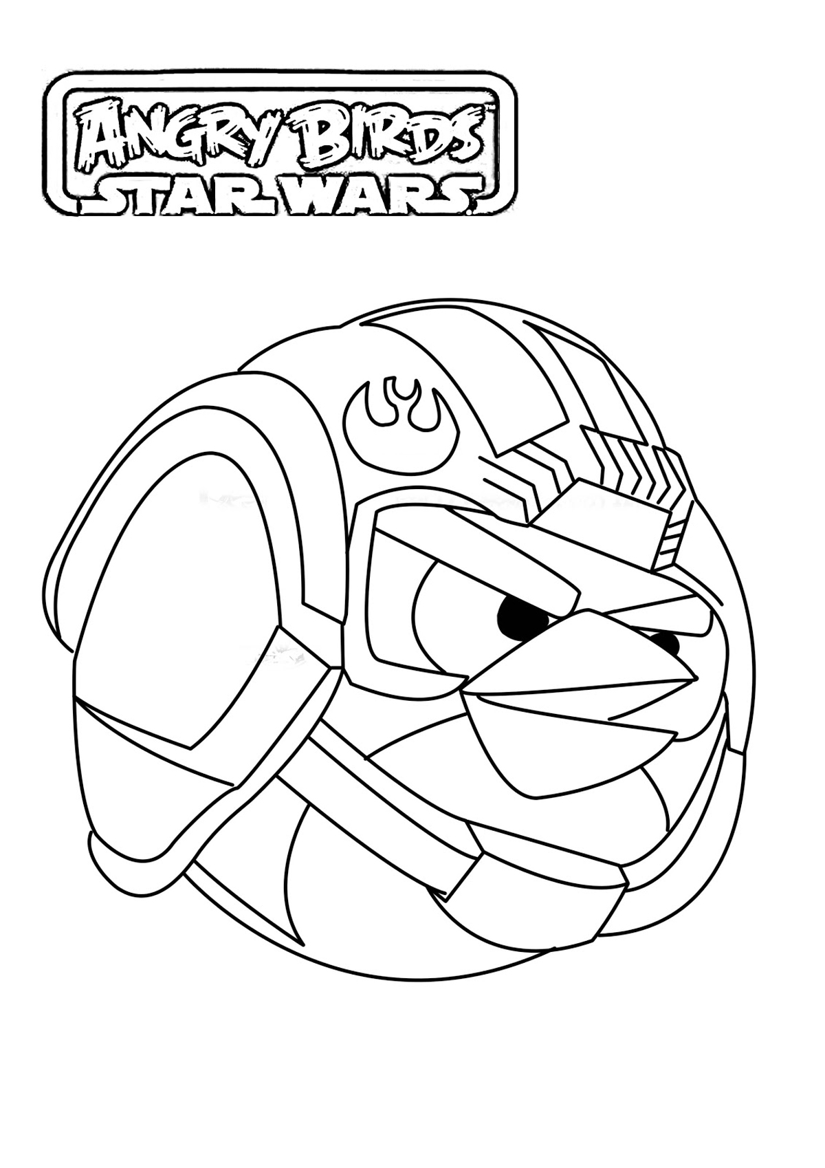 Angry birds star wars coloring pages for kids