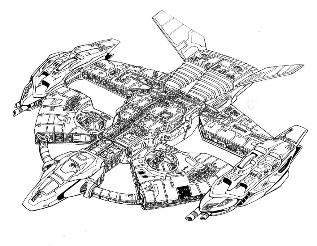 Spaceship coloring pages coloring pages for kids