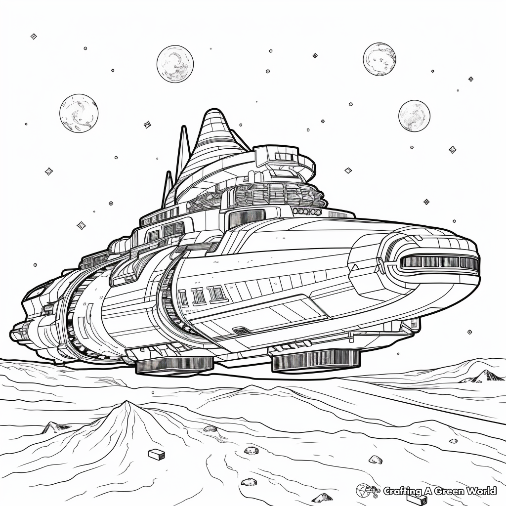 Galaxy coloring pages
