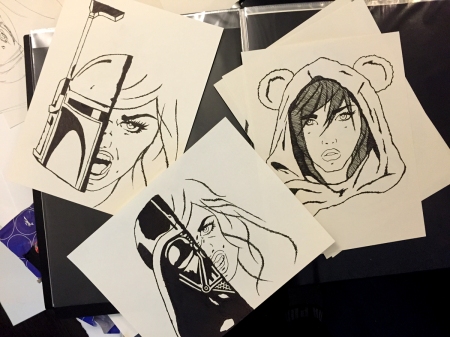 Progress photos darth vader drawing stencil graffiti artist