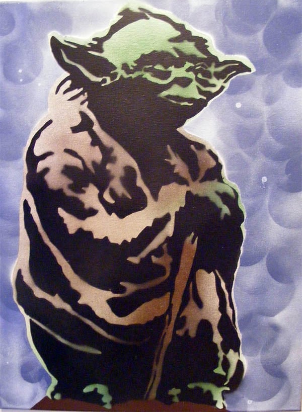 Beautiful spray paint art stencils