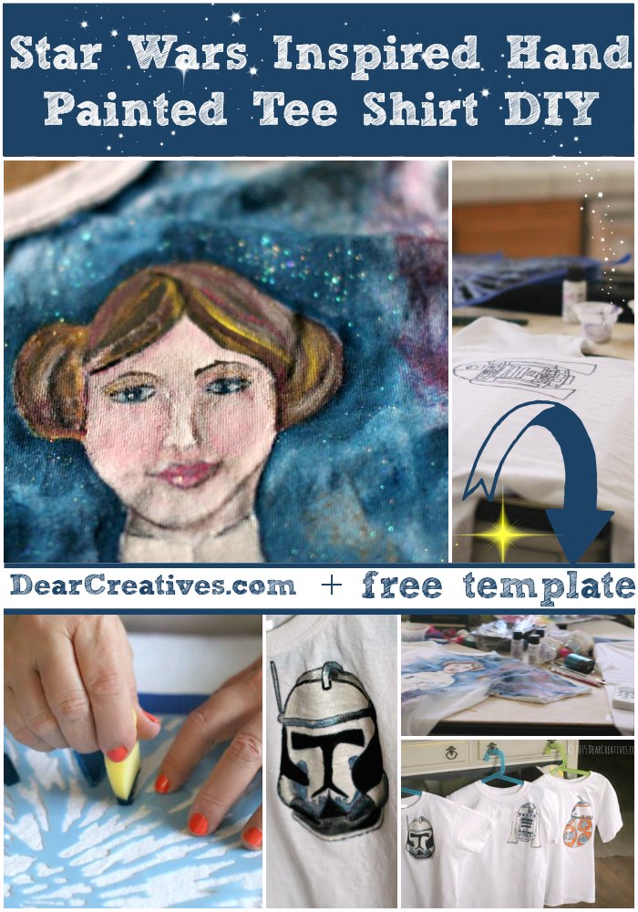 Diy crafts star wars inspired fabric painting tutorial