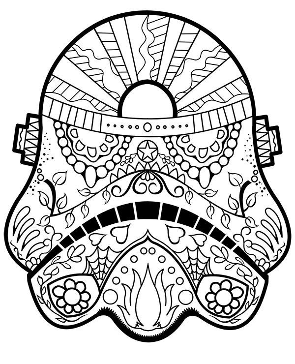 Relaxing picture star wars mandala