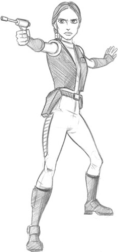 Draw star wars the clone wars