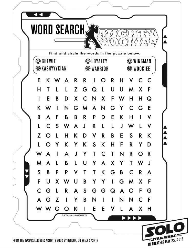 Star wars word search