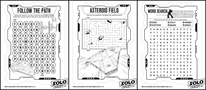 Coloring pages and more solo a star wars story