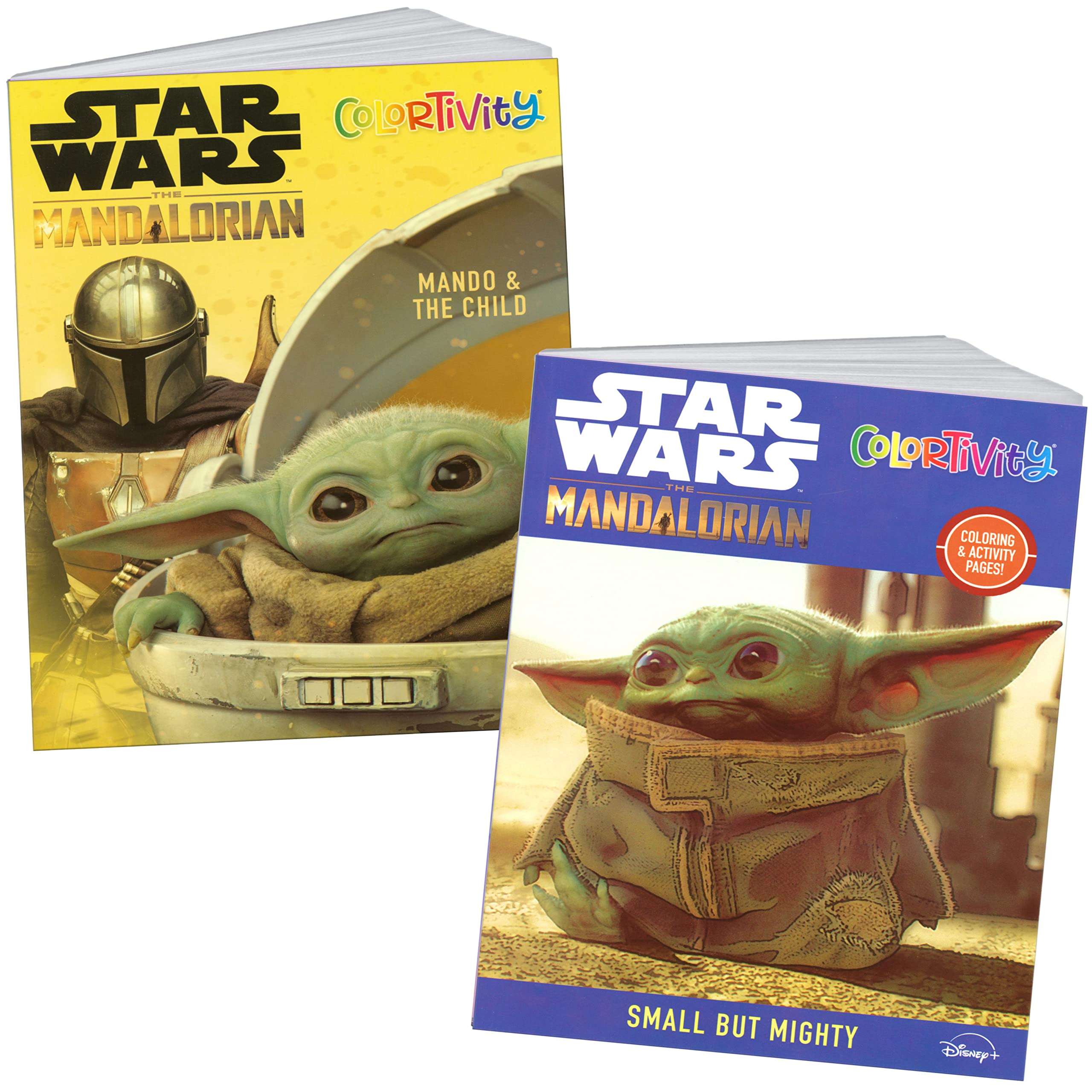 Star war mandalorian baby yoda coloring activty book set