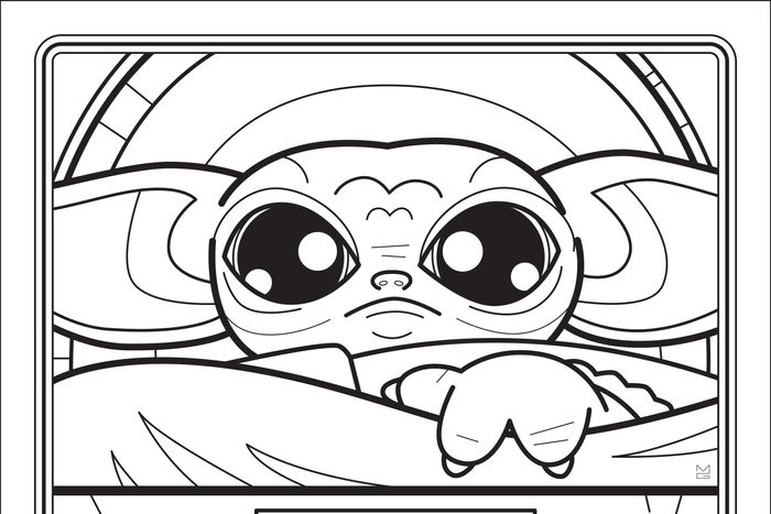 The unofficial baby yoda coloring book