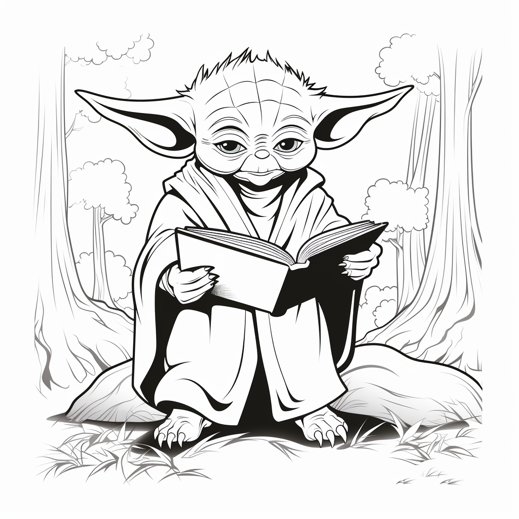 Printable star wars coloring pages for young padawans
