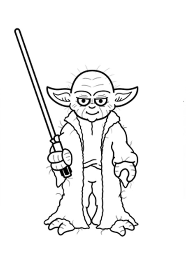 Coloring pages yods starwar coloring page