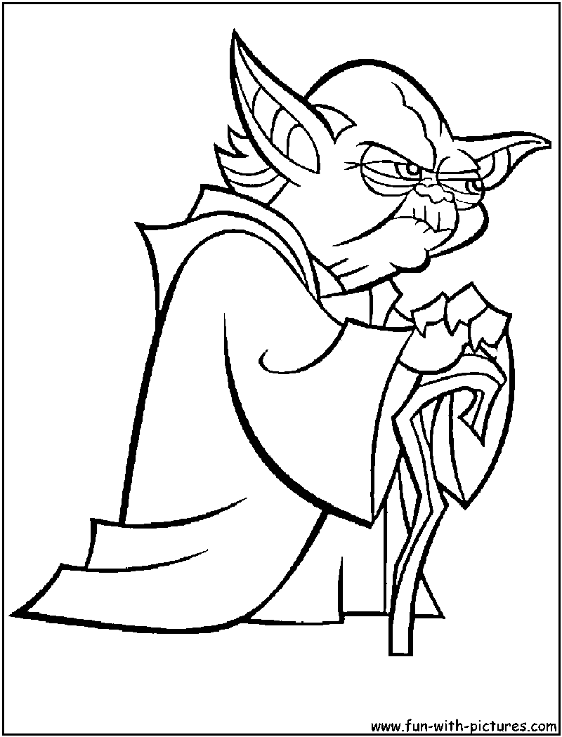 Master yoda coloring page