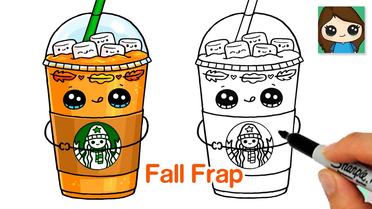 How to draw a starbucks fall frappuccino ð fan inspired âï