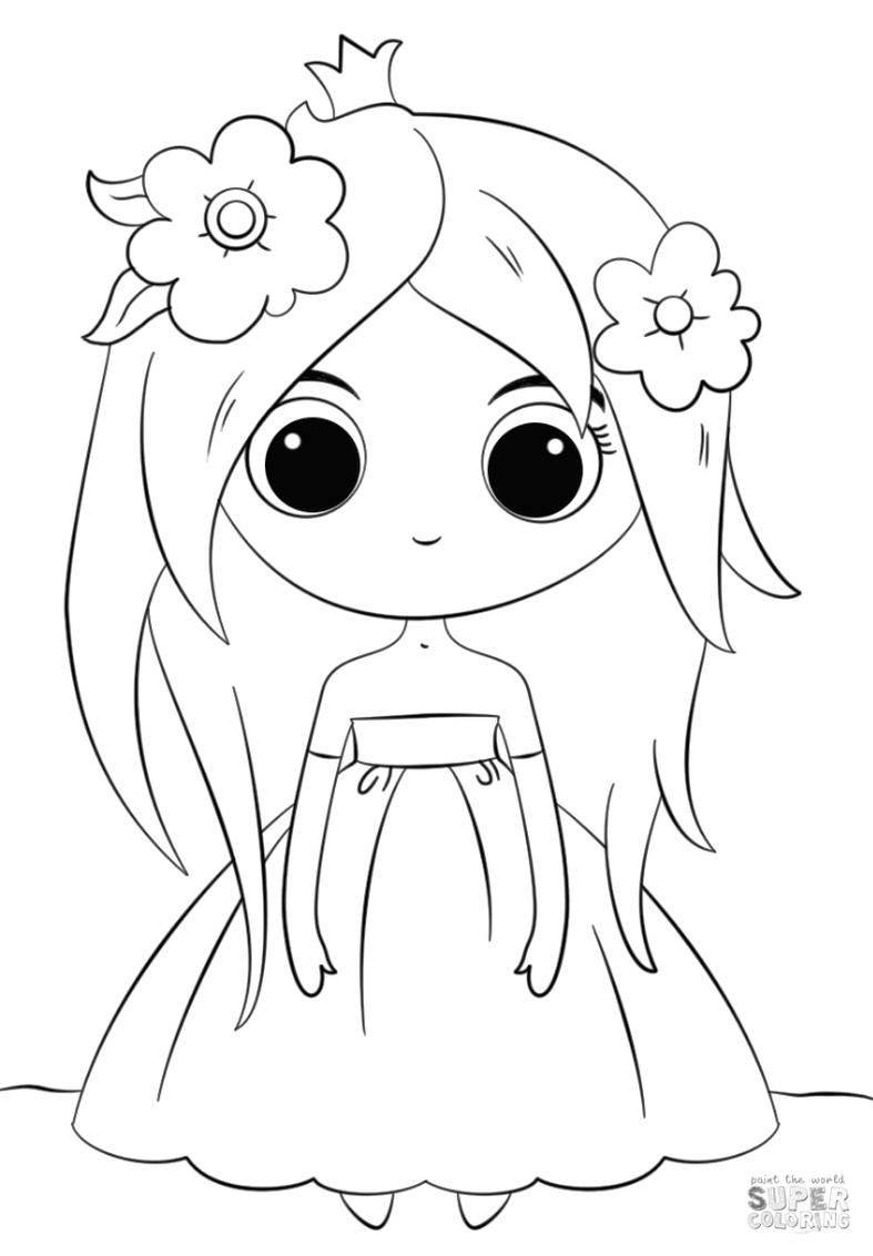 Get this adorable kawaii coloring pages