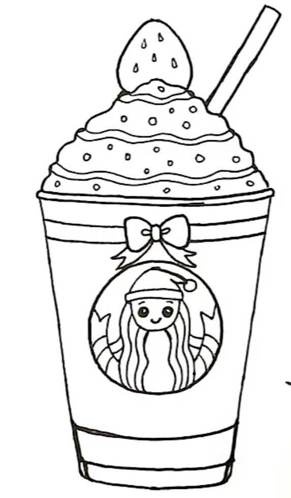 This is the best drawing of starbucks drink coloring book art cool drawings cute doodle art