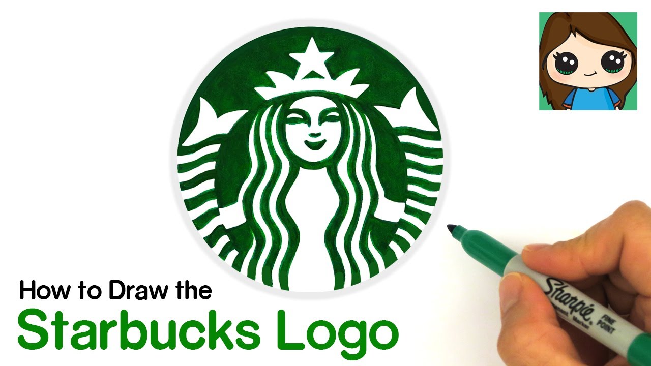 How to draw the starbucks logo