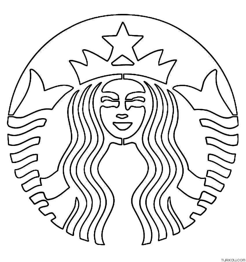 Starbucks logo coloring page