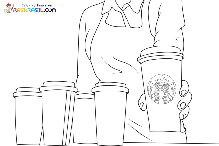 Dibujos de starbucks para colorear