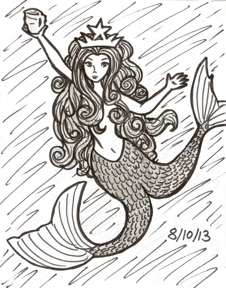 Starbucks siren by starshinesoldier on