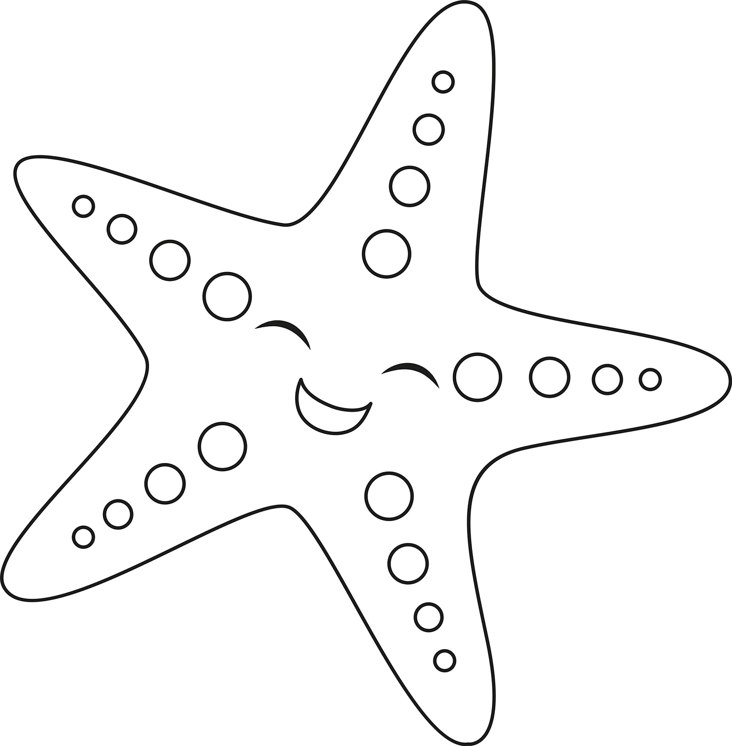 Starfish printable template free printable papercraft templates