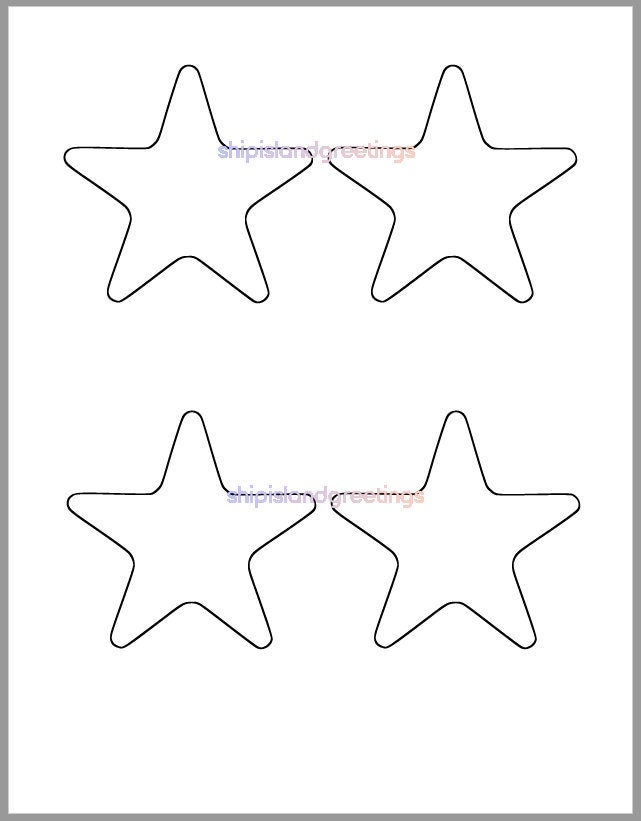 Printable star template
