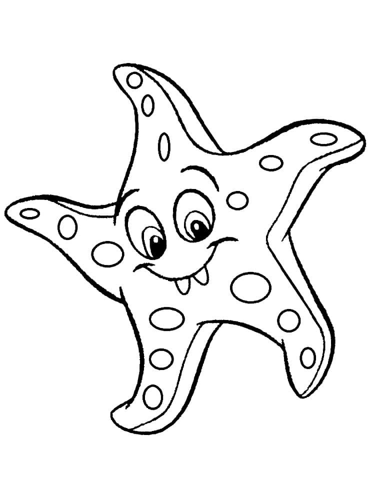 Starfish coloring pages printable for free download