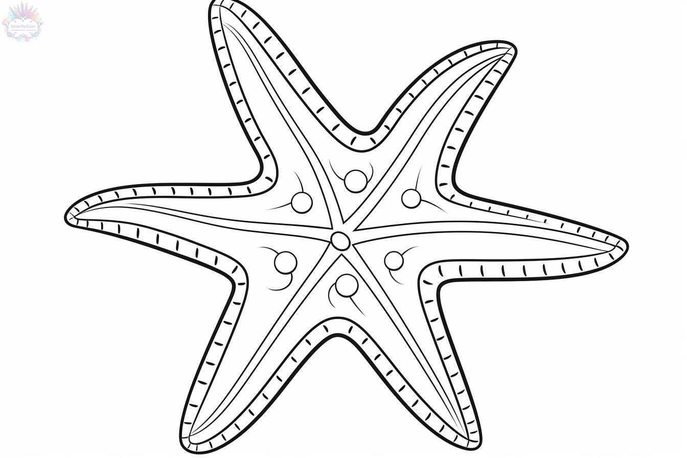 Starfish coloring pages