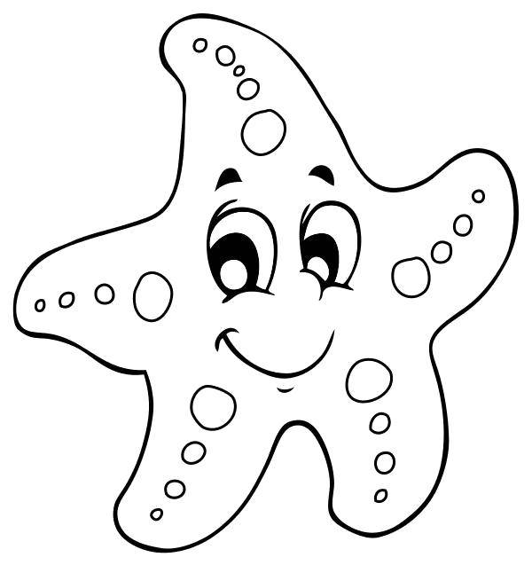 Online coloring pages coloring page starfish stars download print coloring page