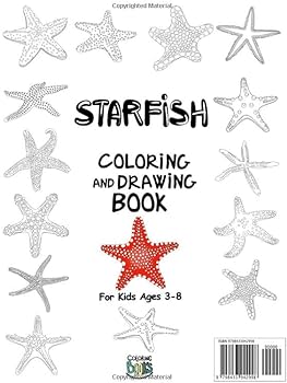Starfish coloring and drawing book for kids ages