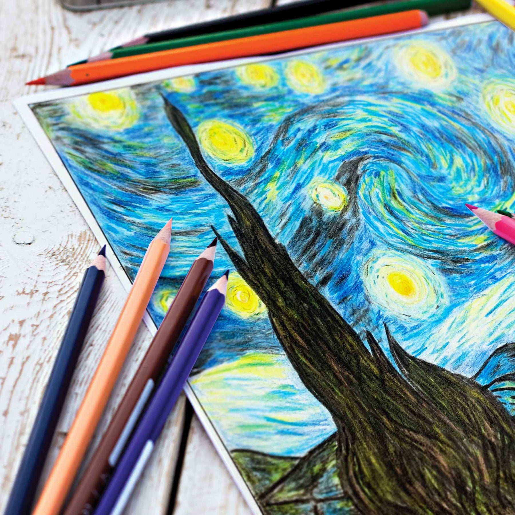 Van gogh coloring pages