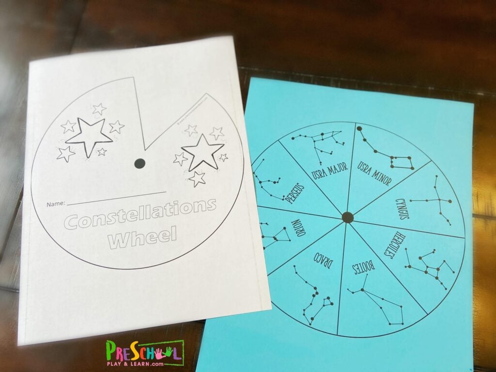 Â free constellations for kids printable wheel pdf