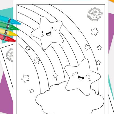 Bright happy star coloring pages for kids kids activities blog