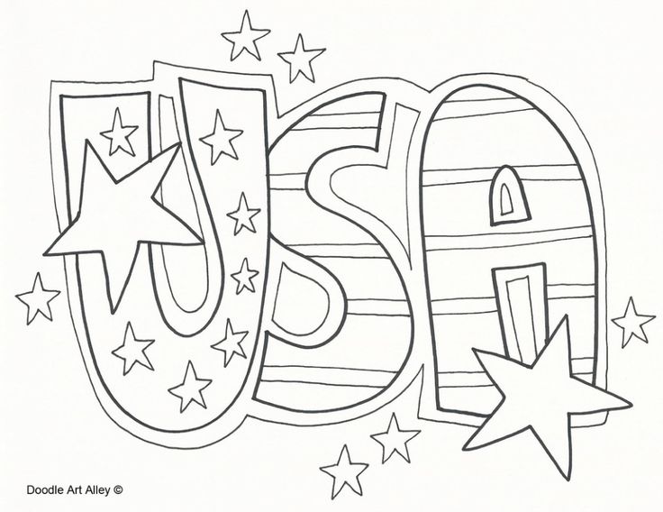 Independence day coloring pages