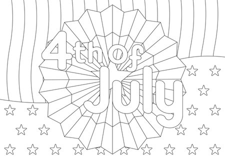 Th of july coloring pages stock vector illustration and royalty free th of july coloring pages clipart
