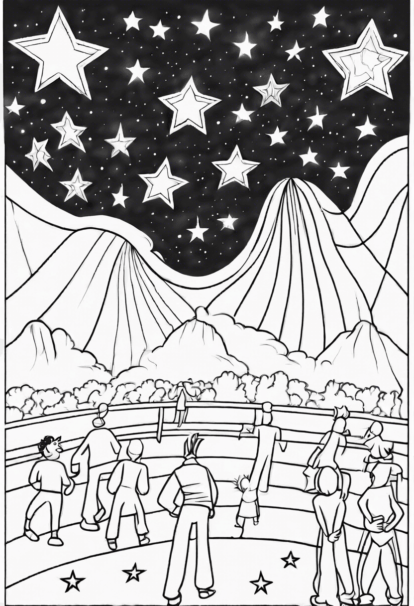 Star coloring pages