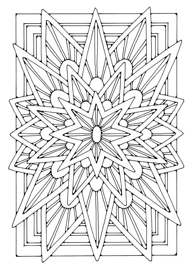 Coloring page mandala
