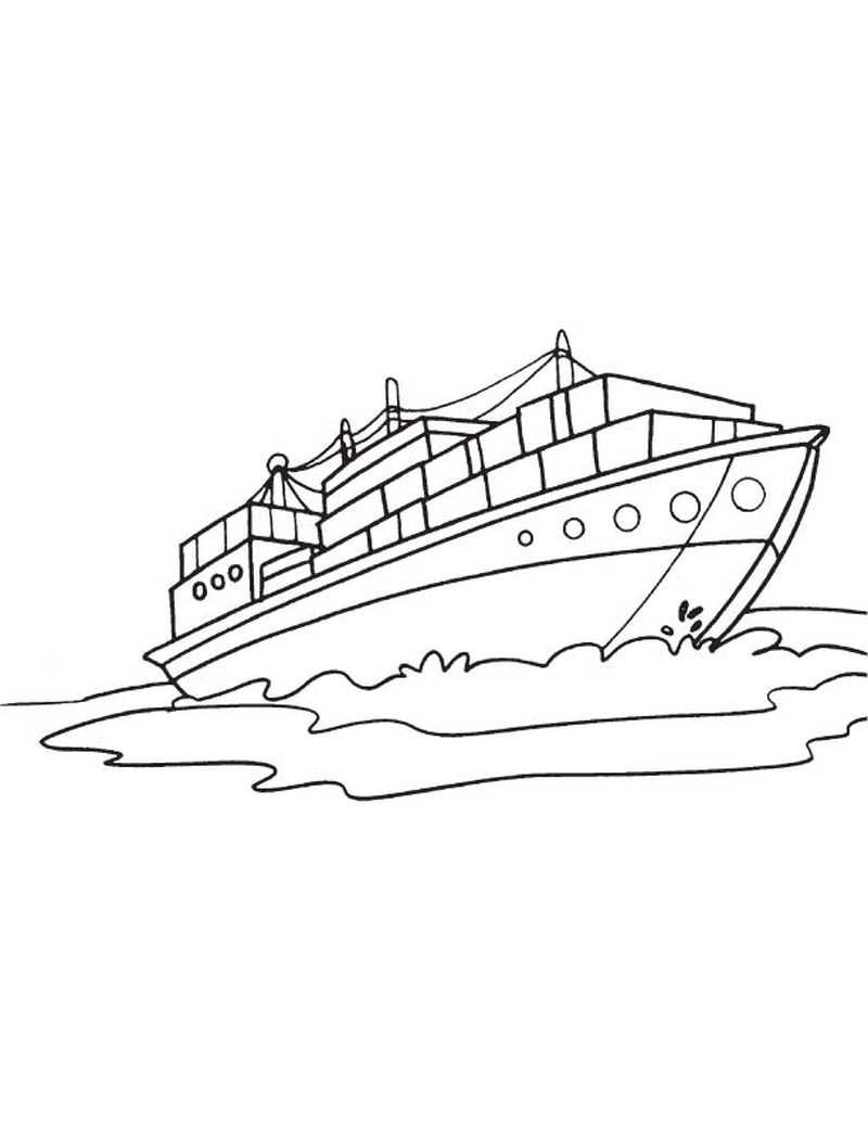 Printable boat coloring pages pdf