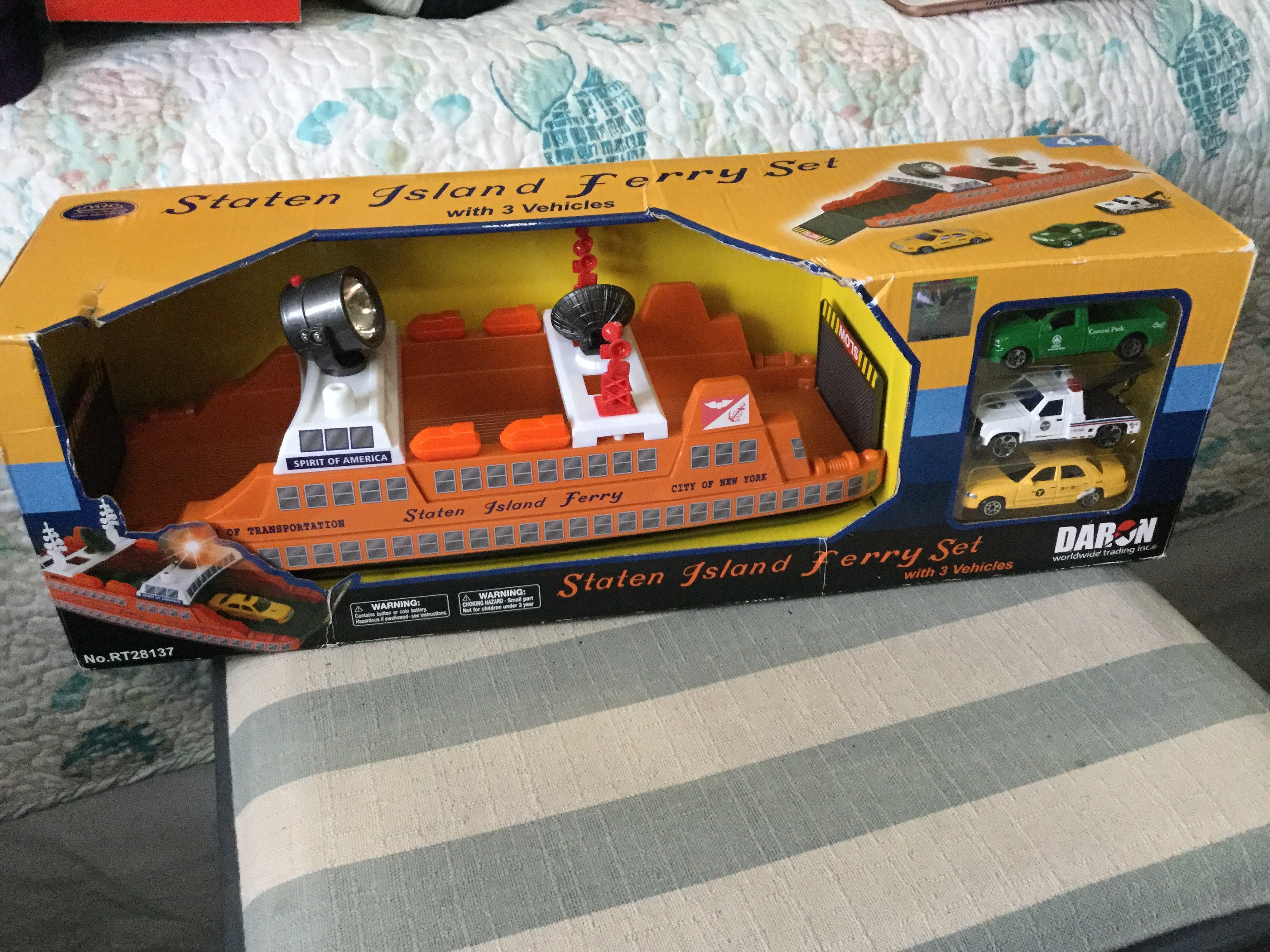 Staten island ferry with nyc vehicles diecastnew york city memorabilianew york collectibles