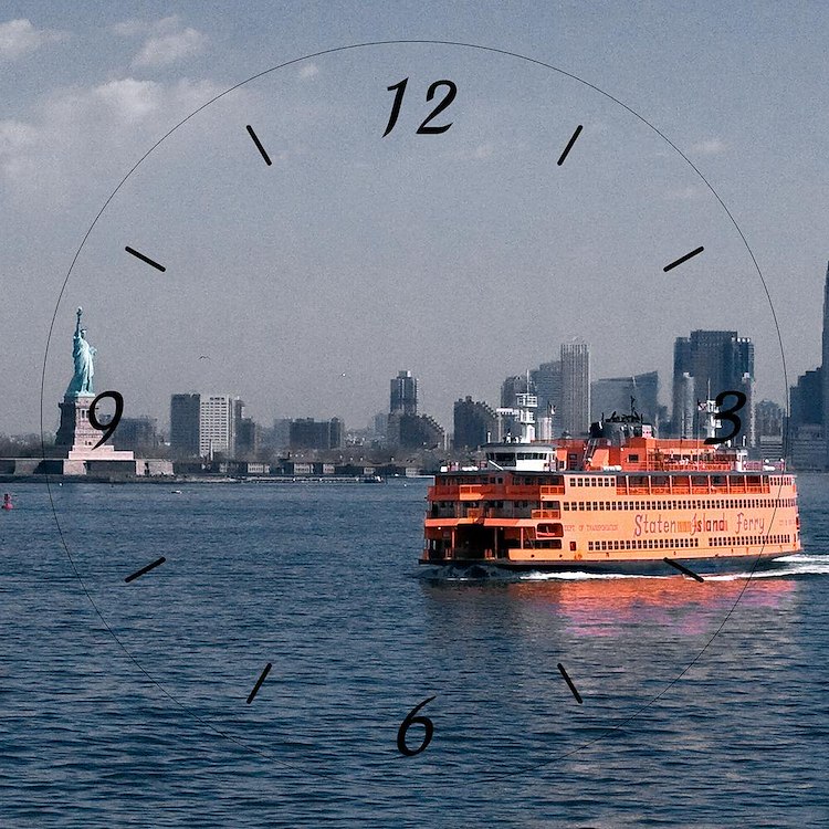 Staten island ferry wall clock