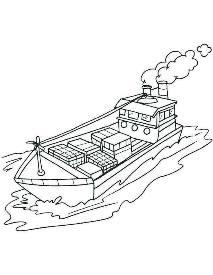 Printable boat coloring pages pdf