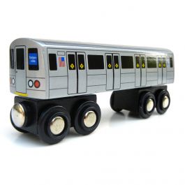 Staten island railway wooden train